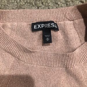 Express Ruffled Hem Sweater Dress